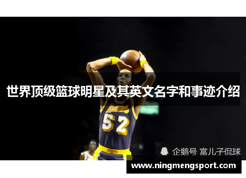 世界顶级篮球明星及其英文名字和事迹介绍